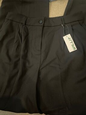 Willit Black Wide Leg Women's Pants